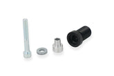 Adapter to install brake and clutch lever protection., Black