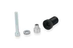 Adapter to install brake and clutch lever protection., Black