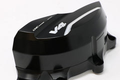CNC Racing Generator cover protector Ducati Panigale and Streetfighter V4, Black/Silver | PR311BS