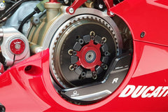 CNC Racing Clutch cover protector Ducati Panigale V4 R - Pramac Racing Limited Edition, Black/Silver | PR314BPR