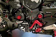 Generator crankcase protector, Black/Silver