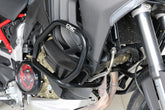 Engine guard in steel tubes, Black