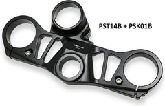 CNC Racing Triple clamps Aprilia RSV4 - Top Yoke, Black | PST14B