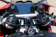 CNC Racing Triple clamps Ducati Panigale V4 - Top yoke, Black | PST15B