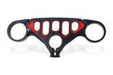 Triple clamps, Black/Red