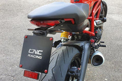 CNC Racing Adjustable license plate Ducati Monster / Supersport, Black | PT152B