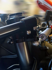 CNC Racing Steering damper bracket Ducati Panigale Ø 53mm, Black | SD102B