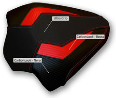 CNC Racing Seat cover Ducati - Passenger, Black/Red | SLD04BR