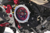 Pressure plate oil bath clutch