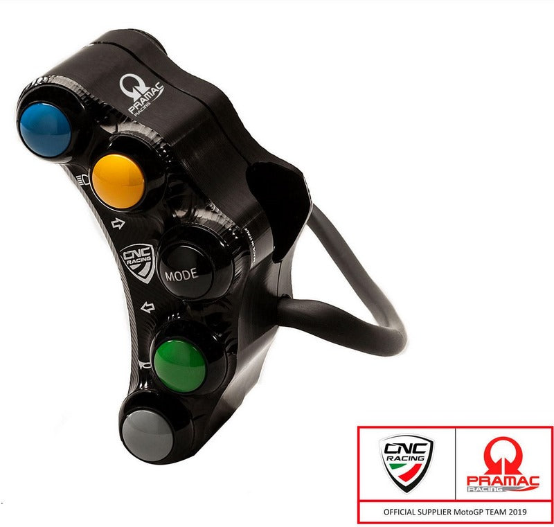 CNC Racing Left handlebar switch - Street use - Pramac Racing Limited Edition, Black | SWD13BPR