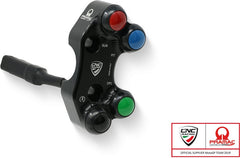 CNC Racing Right handlebar switch Ducati Panigale V4R - Brembo billet CNC and forged brake master cylinder - Pramac Racing Limited Edition, Black | SWD17BPR