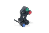Right handlebar switch Street 4 Buttons - OEM and RCS Brembo brake master cylinder, Black