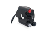 Right handlebar switch on throttle control unit cover, Black