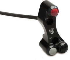 CNC Racing Right handlebar switch - OEM and RCS Brembo brake master cylinder, Black | SWM02B