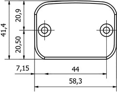 CNC Racing FLUID RESERVOIR CAP FRONT BRAKE - TOUCH | TF501