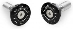 CNC Racing Rear frame holes plug Ducati XDiavel bicolor, Black/Silver | TT539BS