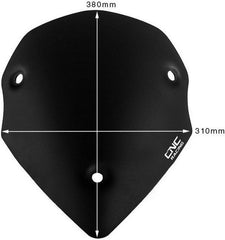 CNC Racing Windscreen Ducati Multistrada Sport - Black, Black | WS350B