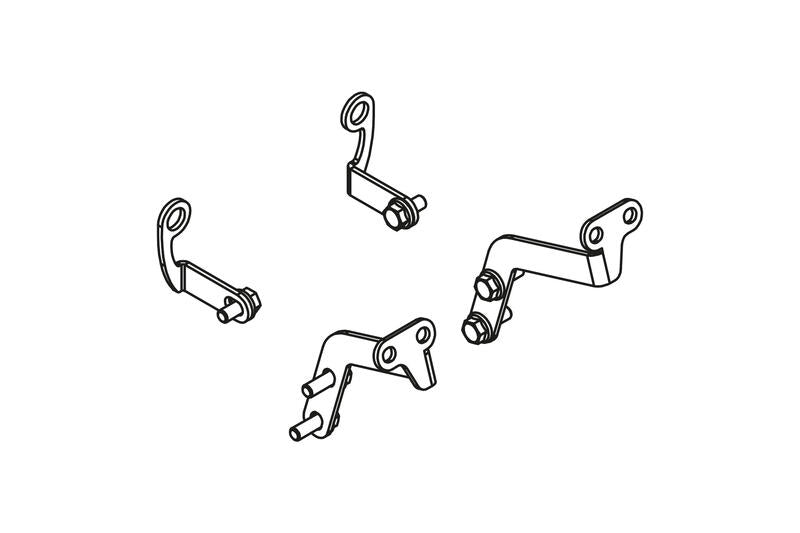 GP DUCTS - mounting kit, Black