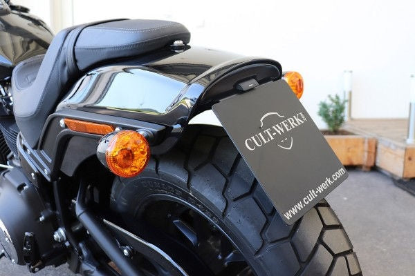 Cult-Werk Harley Fat Bob - License Plate Holder In The Middle (Bj. From 2018) | HD-BRO078