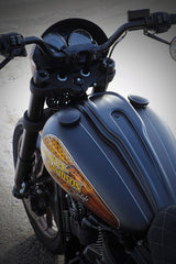 Cult-Werk HARLEY LOW RIDER S - SET DASH COVER INCL. SPEEDOMETER OFFSET (FROM 2018) | HD-BRO123