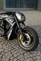 Cult-Werk HARLEY V ROD NIGHT ROD SPECIAL - Scheinwerfermaske (BJ. 2002 - 2011, Tachoversatz u. Tieferlegung) | HD-ROD010