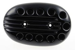 Cult-Werk HARLEY SPORTSTER - Luftfilterdeckel SLOTTED (BJ. SPO 2004 bis 2015, schwarz glänzend) | HD-SPO024