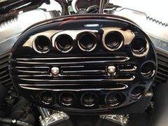 Cult-Werk HARLEY SPORTSTER - Luftfilterdeckel SLOTTED (BJ. SPO 2004 bis 2015, schwarz glänzend) | HD-SPO024