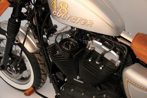 Cult-Werk HARLEY SPORTSTER - Tachohalterung seitlich (BJ. alle SPO 48, mit Tachoabdeckung) | HD-SPO037