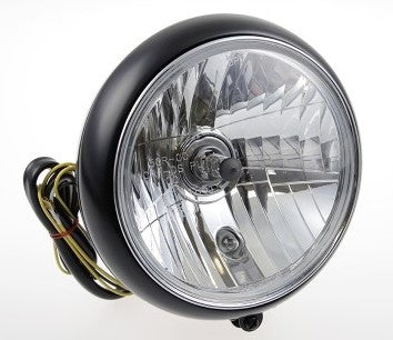 Cult-Werk HARLEY SPORTSTER - 7" Scheinwerfer (schwarz mit Klarglas) | HD-UNI004