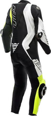 Dainese AUDAX D-ZIP 1PC PERF. LEATHER SUIT, BLACK/YELLOW-FLUO/WHITE | 2015100002-P86