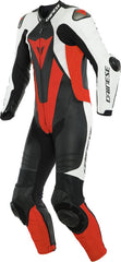 Dainese LAGUNA SECA 5 1PC LEATHER SUIT PERF., Black/White/Fluo-Red | 201513467N32008