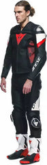 Dainese AVRO 5 LEATHER JACKET, BLACK/RED-LAVA/WHITE | 2015300001-A77