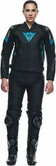Dainese AVRO 5 LEATHER JACKET WMN, BLACK/TEAL/ANTHRACITE | 2015300002-36L
