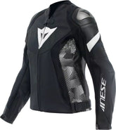 Dainese AVRO 5 LEATHER JACKET WMN, BLACK/BLACK/WHITE | 2015300002-948