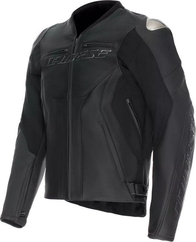 Dainese RACING 5 S/T LEATHER JACKET, BLACK/BLACK/BLACK | 2015300033-691