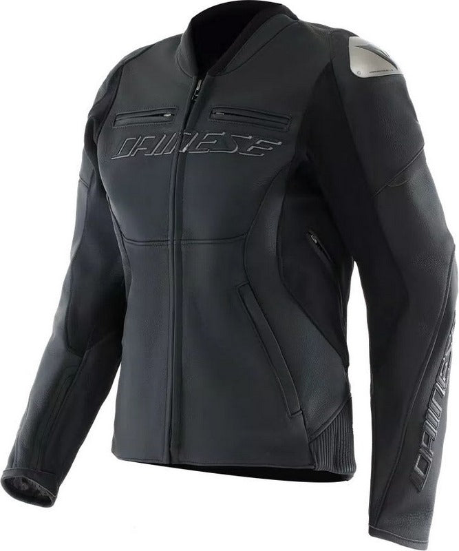 Dainese RACING 5 LEATHER JACKET WMN, BLACK/BLACK | 2015300034-631