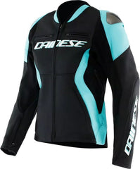 Dainese RACING 5 LEATHER JACKET WMN, BLACK/WATER | 2015300034-77N