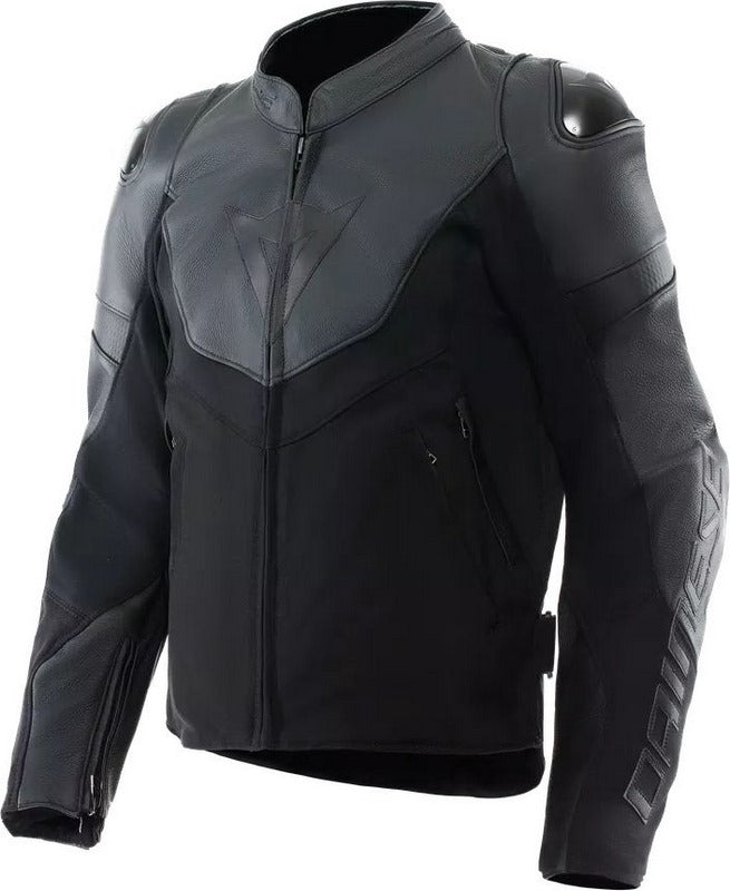Dainese IPERATTIVA LEATHER-TEX JACKET, BLACK/BLACK | 2015300036-631