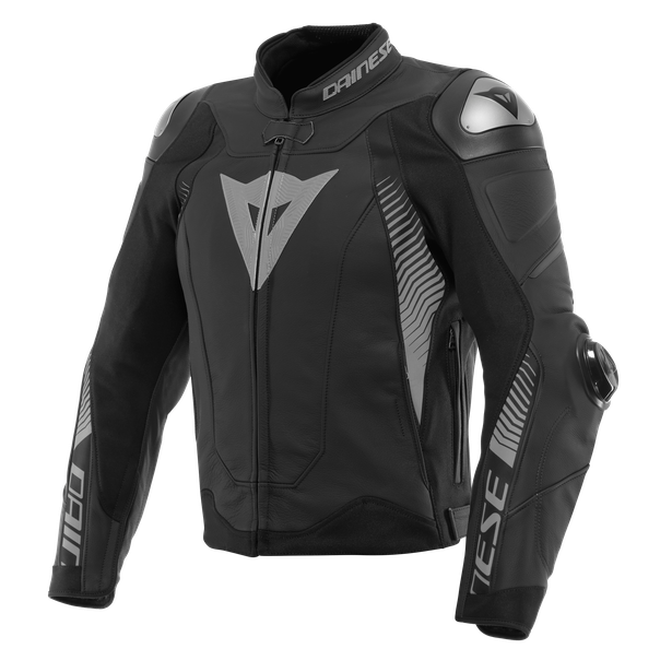 Dainese Super Speed 4 Leather Jacket Black-Matt/Charcoal-Gray | 201533870-50G