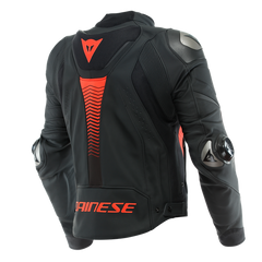 Dainese Super Speed 4 Leather Jacket Black-Matt/Fluo-Red | 201533870-51G