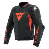 Dainese Super Speed 4 Leather Jacket Black-Matt/Fluo-Red | 201533870-51G