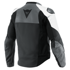 Dainese Sportiva Leather Jacket Black-Matt/Anthracite/White | 201533872-26A