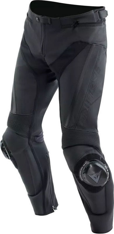 Dainese DELTA 4 S/T LEATHER PANTS, BLACK/BLACK | 2015500004-631