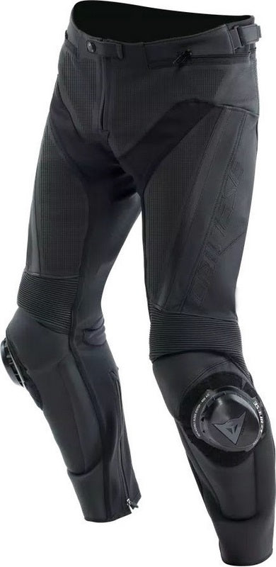 Dainese DELTA 4 PERF. LEATHER PANTS S/T, BLACK/BLACK | 2015500021-631