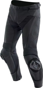 Dainese DELTA 4 PERF. LEATHER PANTS S/T, BLACK/BLACK | 2015500021-631