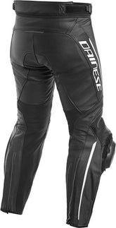 Dainese DELTA 3 PERF. LEATHER PANTS , BLACK/BLACK/WHITE | 201553706-948