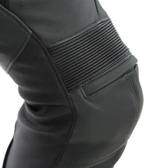 Dainese PONY 3 PERF. LEATHER PANTS, BLACK-MATT | 201553712076008