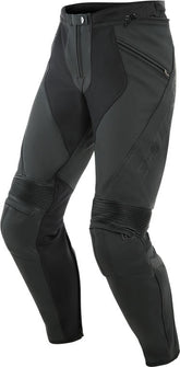 Dainese PONY 3 PERF. LEATHER PANTS, BLACK-MATT | 201553712076008