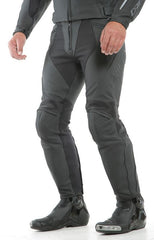 Dainese PONY 3 S/T LEATHER PANTS, BLACK-MATT | 201553716076009