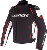 Dainese RACING 3 D-DRY JACKET , BLACK/WHITE/FLUO-RED | 201654605-N32